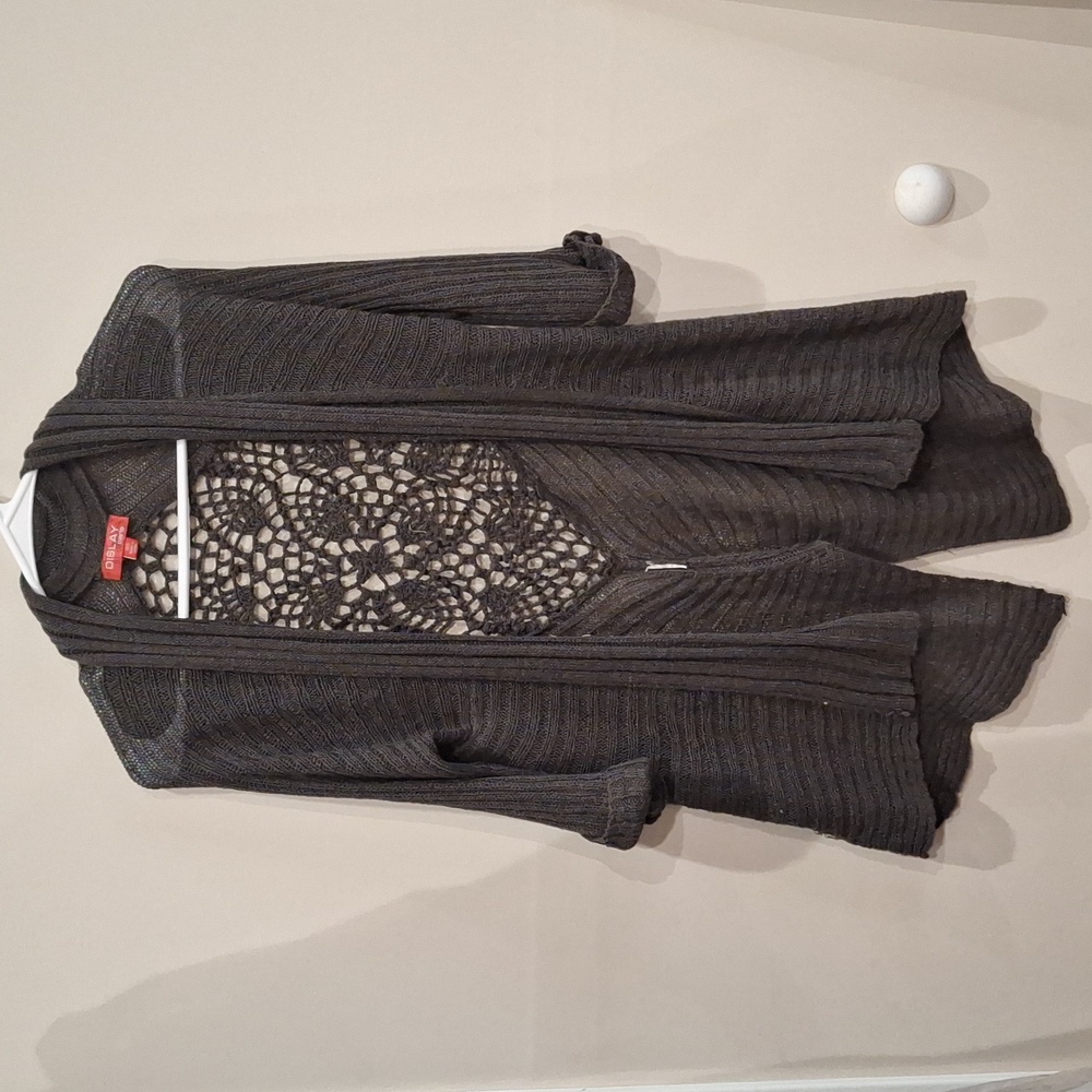 Women knit gray sweater m/l